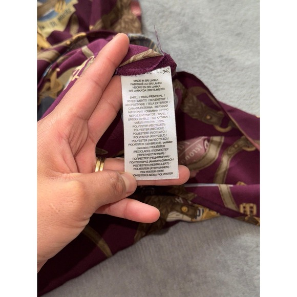 Lauren Ralph Lauren Women's Missing Belt Print‎ Crepe Shirtdress Size 4 - Picture 6 of 10